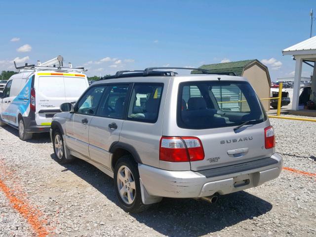 JF1SF65621H711022 - 2001 SUBARU FORESTER S SILVER photo 3