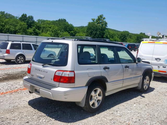 JF1SF65621H711022 - 2001 SUBARU FORESTER S SILVER photo 4