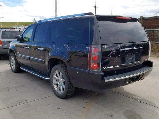 1GKFK66837J185190 - 2007 GMC YUKON XL D BLACK photo 3