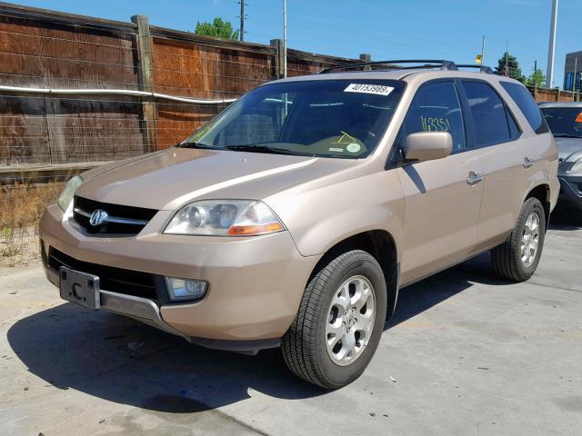 2HNYD186X2H545816 - 2002 ACURA MDX TOURIN TAN photo 2