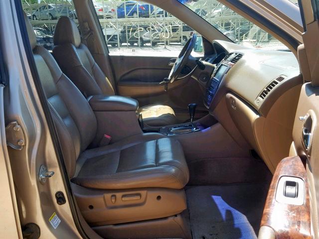 2HNYD186X2H545816 - 2002 ACURA MDX TOURIN TAN photo 5