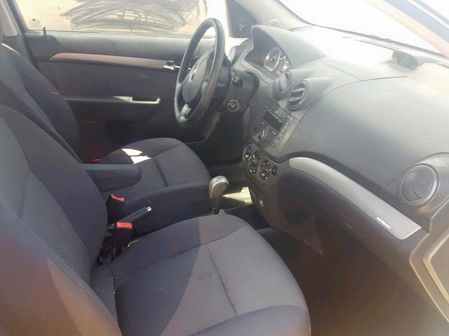 KL1TD56668B154553 - 2008 CHEVROLET AVEO BASE ვერცხლისფერი ფოტო 5