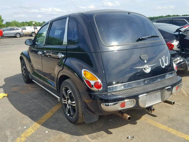 3C4FY48B15T529225 - 2005 CHRYSLER PT CRUISER BLACK photo 3