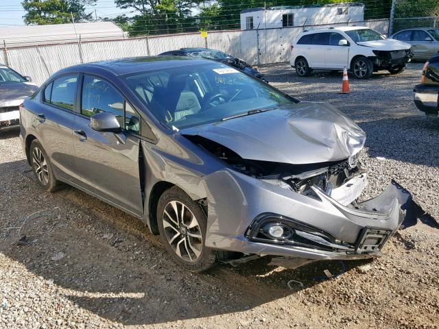 19XFB2F9XDE232463 - 2013 HONDA CIVIC EXL GRAY photo 1