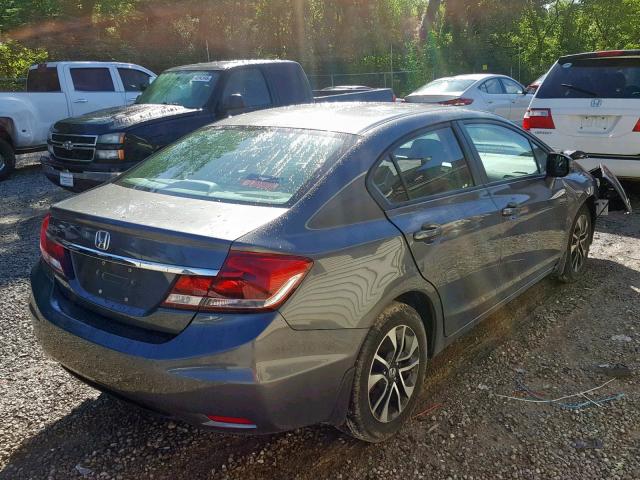 19XFB2F9XDE232463 - 2013 HONDA CIVIC EXL GRAY photo 4