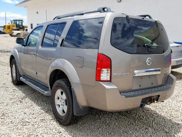 5N1AR18W75C778175 - 2005 NISSAN PATHFINDER BEIGE photo 3