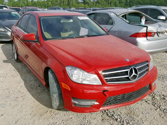 WDDGF4HB8ER310755 - 2014 MERCEDES-BENZ C 250 RED photo 1