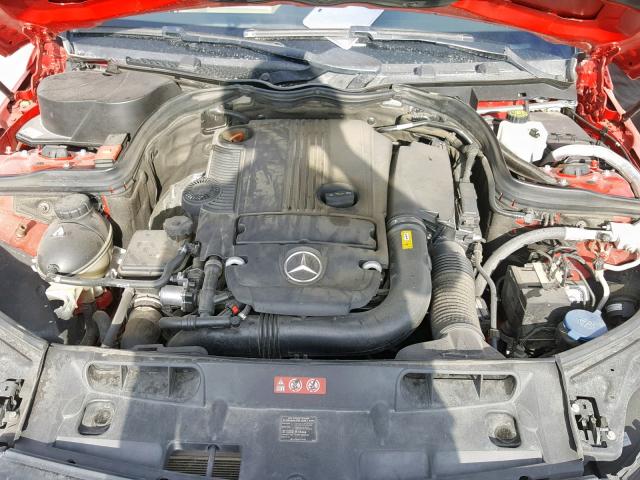 WDDGF4HB8ER310755 - 2014 MERCEDES-BENZ C 250 RED photo 7