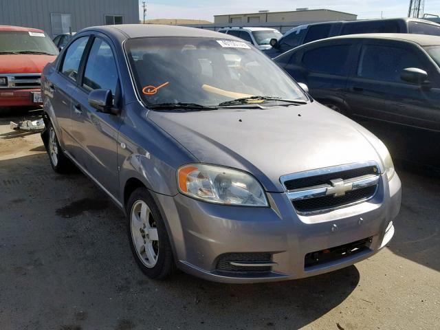 KL1TG56627B111009 - 2007 CHEVROLET AVEO LT GRAY photo 1