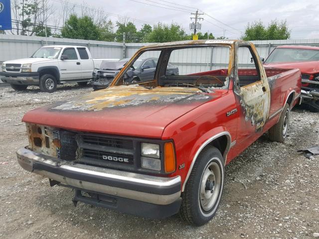 1B7FL26X4LS717785 - 1990 DODGE DAKOTA RED photo 2