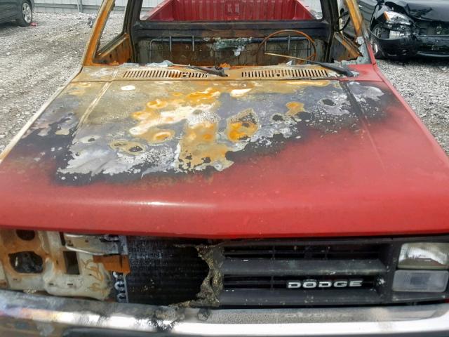 1B7FL26X4LS717785 - 1990 DODGE DAKOTA RED photo 7