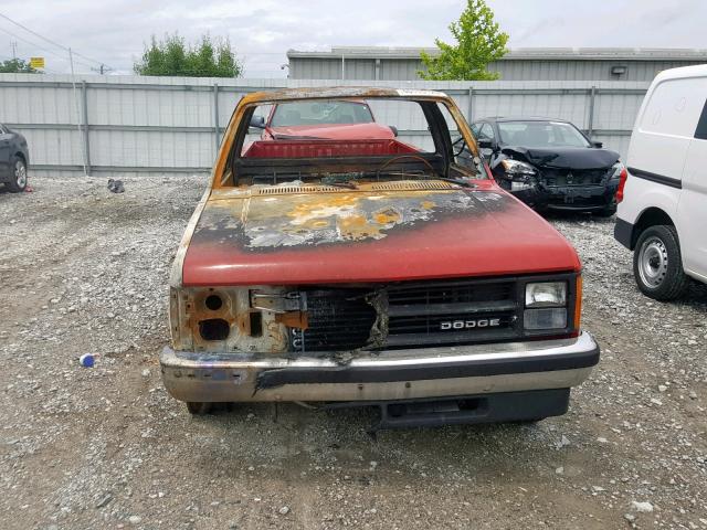 1B7FL26X4LS717785 - 1990 DODGE DAKOTA RED photo 9