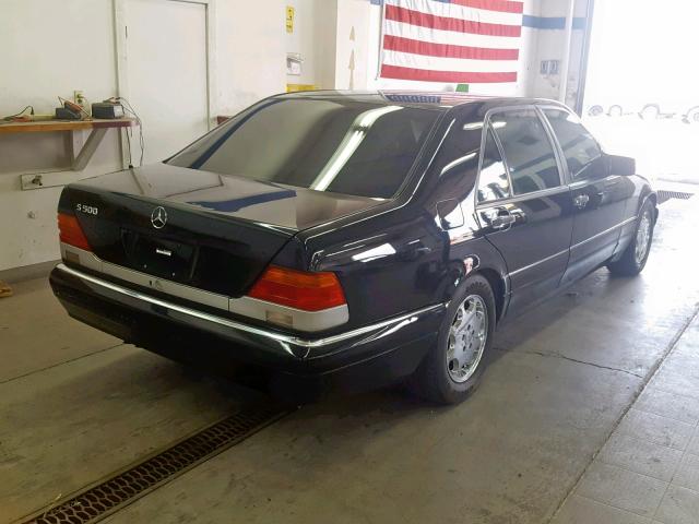 WDBGA51E2SA270006 - 1995 MERCEDES-BENZ S 500 BLACK photo 4