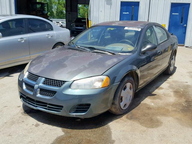 1B3EL36T54N139650 - 2004 DODGE STRATUS SE GREEN photo 2