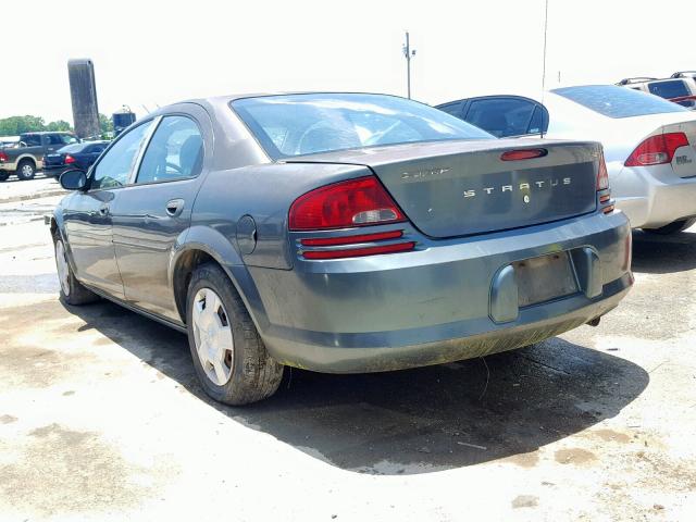 1B3EL36T54N139650 - 2004 DODGE STRATUS SE GREEN photo 3