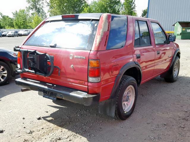4S6CM58V4S4425024 - 1995 HONDA PASSPORT E 红色 照片 4