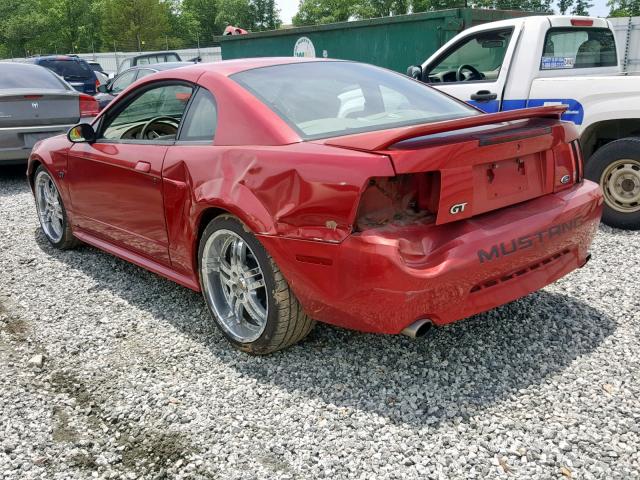 1FAFP42X3YF292166 - 2000 FORD MUSTANG GT RED photo 3