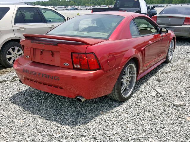 1FAFP42X3YF292166 - 2000 FORD MUSTANG GT RED photo 4