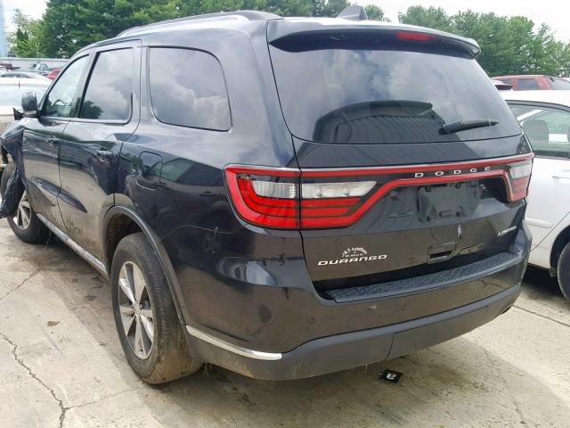 1C4RDHDG6GC346290 - 2016 DODGE DURANGO LI BLACK photo 3