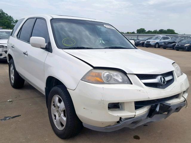 2HNYD18225H559291 - 2005 ACURA MDX WHITE photo 1