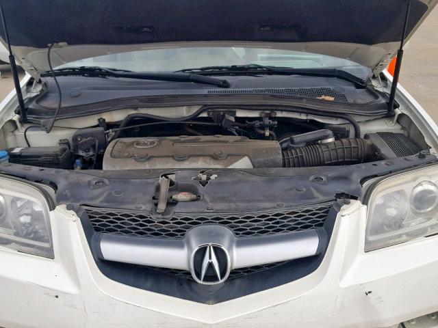 2HNYD18225H559291 - 2005 ACURA MDX WHITE photo 7