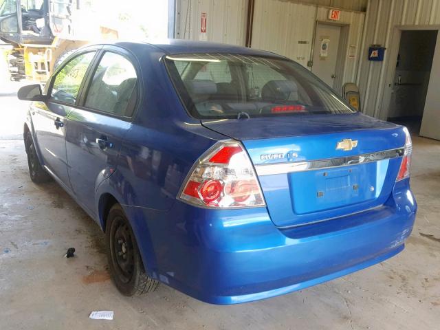 KL1TD56628B259008 - 2008 CHEVROLET AVEO BASE Көк фото 3