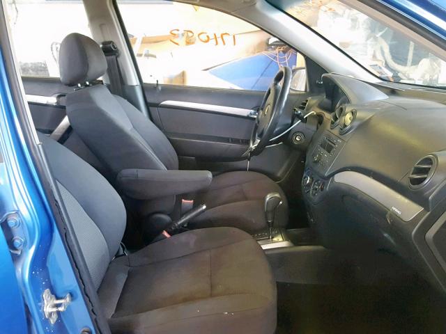 KL1TD56628B259008 - 2008 CHEVROLET AVEO BASE Көк фото 5