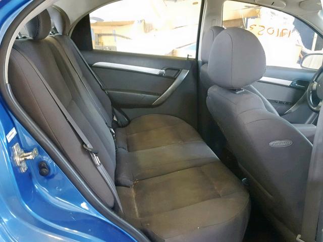 KL1TD56628B259008 - 2008 CHEVROLET AVEO BASE Көк фото 6