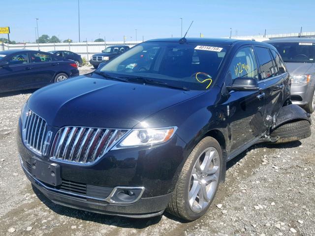 2LMDJ8JK4FBL21950 - 2015 LINCOLN MKX BLACK photo 2