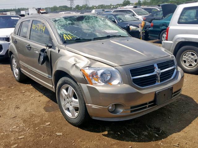 1B3HB48B48D746676 - 2008 DODGE CALIBER SX BEIGE photo 1