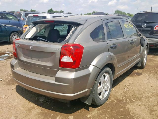 1B3HB48B48D746676 - 2008 DODGE CALIBER SX BEIGE photo 4