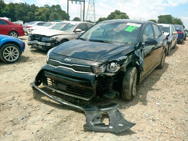 3KPA24ABXKE203638 - 2019 KIA RIO S BLACK photo 2