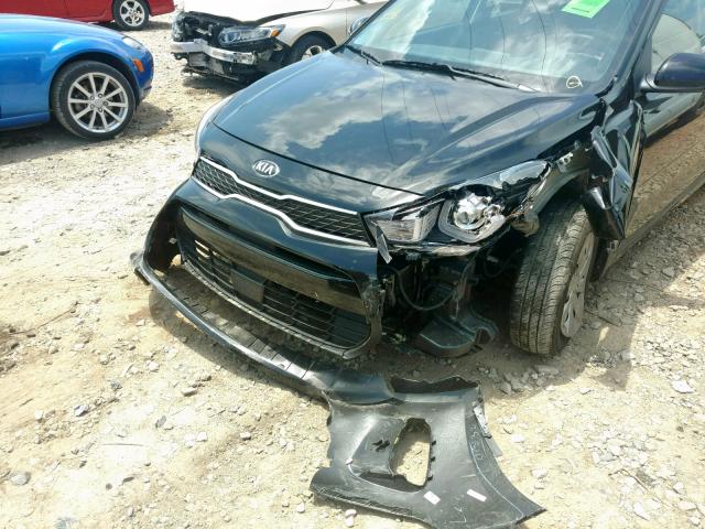 3KPA24ABXKE203638 - 2019 KIA RIO S BLACK photo 9