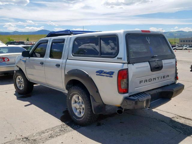 1N6ED27Y01C326816 - 2001 NISSAN FRONTIER C GRAY photo 3