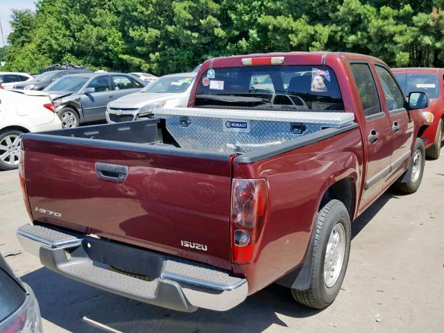 1GGCS13E578702393 - 2007 ISUZU I-370 RED photo 4