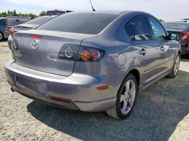 JM1BK123941186489 - 2004 MAZDA 3 S SILVER photo 4