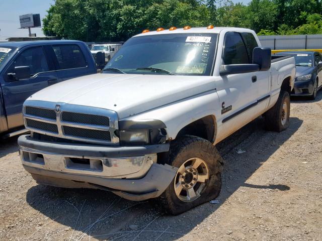 1B7KF236XYJ139335 - 2000 DODGE RAM 2500 WHITE photo 2