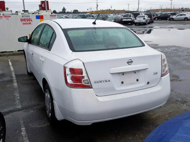 3N1AB61E87L622809 - 2007 NISSAN SENTRA 2.0 WHITE photo 3