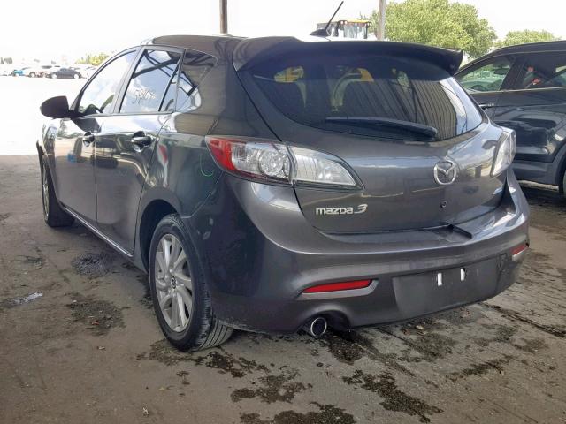 JM1BL1MP2D1777938 - 2013 MAZDA 3 I GRAY photo 3