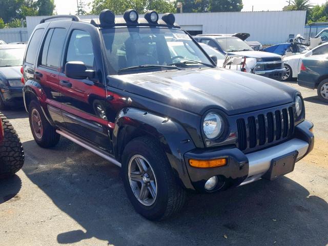 1J4GL38K84W240343 - 2004 JEEP LIBERTY RE BLACK photo 1