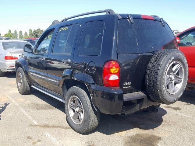 1J4GL38K84W240343 - 2004 JEEP LIBERTY RE BLACK photo 3