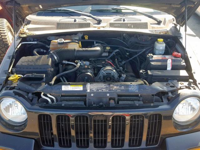 1J4GL38K84W240343 - 2004 JEEP LIBERTY RE BLACK photo 7