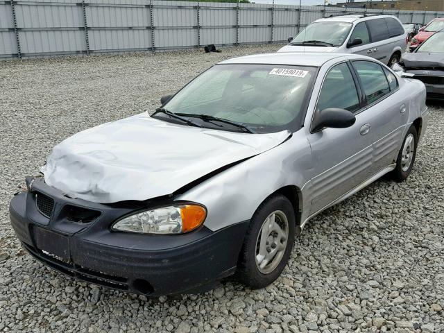 1G2NE52F12C289157 - 2002 PONTIAC GRAND AM S SILVER photo 2