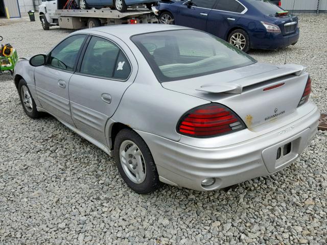 1G2NE52F12C289157 - 2002 PONTIAC GRAND AM S SILVER photo 3