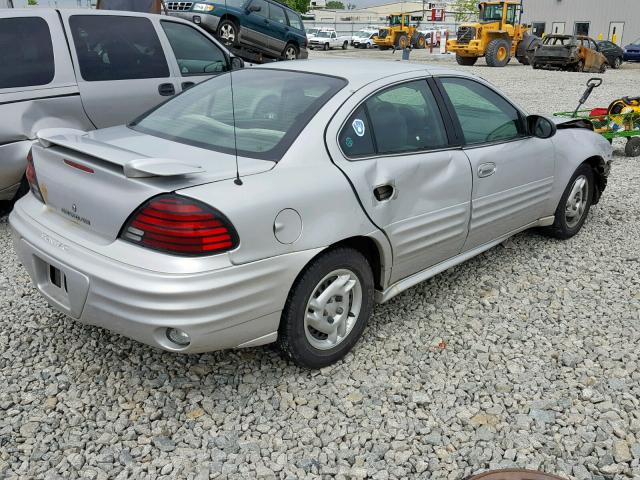 1G2NE52F12C289157 - 2002 PONTIAC GRAND AM S SILVER photo 4