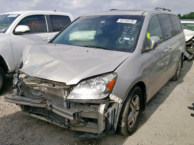 5FNRL38757B037445 - 2007 HONDA ODYSSEY EX ნაცრისფერი ფოტო 2