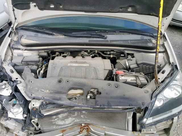 5FNRL38757B037445 - 2007 HONDA ODYSSEY EX ნაცრისფერი ფოტო 7