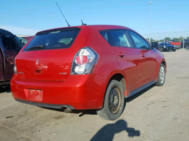 5Y2SP67059Z455822 - 2009 PONTIAC VIBE RED photo 4