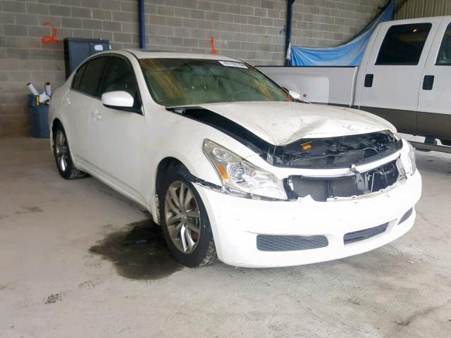 JNKCV61EX9M013371 - 2009 INFINITI G37 BASE WHITE photo 1