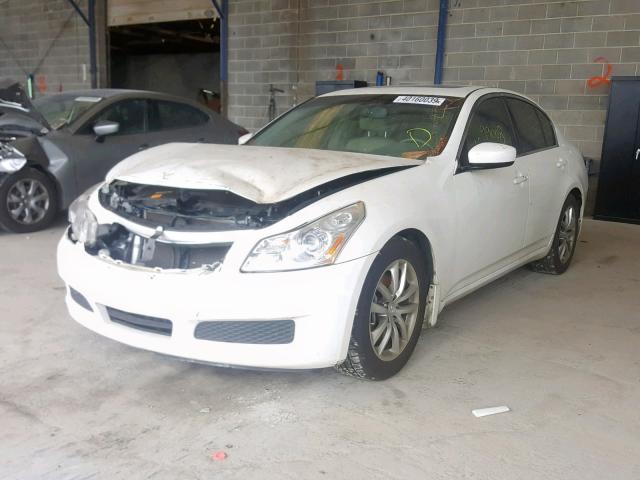 JNKCV61EX9M013371 - 2009 INFINITI G37 BASE WHITE photo 2